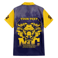 Personalized African American Buffalo Soldier Hawaiian Shirt We Can We Will - Navy Blue - Wonder Print Shop