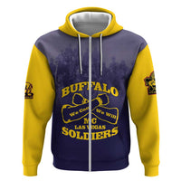 Personalized African American Buffalo Soldier Hoodie We Can We Will - Navy Blue - Wonder Print Shop