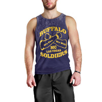 Personalized African American Buffalo Soldier Men Tank Top We Can We Will - Navy Blue - Wonder Print Shop