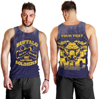 Personalized African American Buffalo Soldier Men Tank Top We Can We Will - Navy Blue - Wonder Print Shop