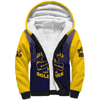 Personalized African American Buffalo Soldier Sherpa Hoodie We Can We Will - Navy Blue - Wonder Print Shop