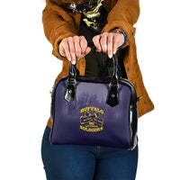 African American Buffalo Soldier Shoulder Handbag We Can We Will - Navy Blue - Wonder Print Shop