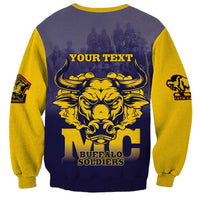 Personalized African American Buffalo Soldier Sweatshirt We Can We Will - Navy Blue - Wonder Print Shop