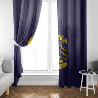 African American Buffalo Soldier Window Curtain We Can We Will - Navy Blue - Wonder Print Shop