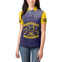 Personalized African American Buffalo Soldier Women Polo Shirt We Can We Will - Navy Blue - Wonder Print Shop