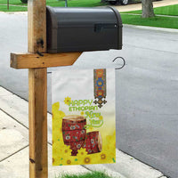 Ethiopian Enkutatash Garden Flag Kebero Drum With Adey Abeba Flower - Wonder Print Shop