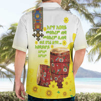Ethiopian Enkutatash Hawaiian Shirt Kebero Drum With Adey Abeba Flower - Wonder Print Shop