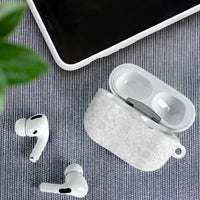 Nigeria Osun-Osogbo Festival AirPods Case White Lily Lei With Yoruba Pattern - Wonder Print Shop