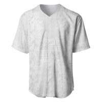 Nigeria Osun-Osogbo Festival Baseball Jersey White Lily Lei With Yoruba Pattern - Wonder Print Shop