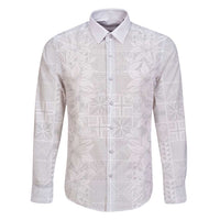 Nigeria Osun-Osogbo Festival Family Matching Off Shoulder Maxi Dress and Hawaiian Shirt White Lily Lei With Yoruba Pattern - Wonder Print Shop