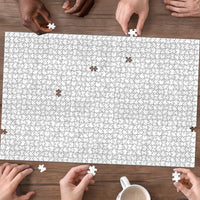 Nigeria Osun-Osogbo Festival Puzzle White Lily Lei With Yoruba Pattern - Wonder Print Shop