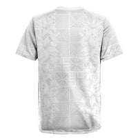 Nigeria Osun-Osogbo Festival Rugby Jersey White Lily Lei With Yoruba Pattern - Wonder Print Shop