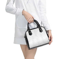 Nigeria Osun-Osogbo Festival Shoulder Handbag White Lily Lei With Yoruba Pattern - Wonder Print Shop