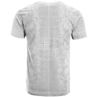 Nigeria Osun-Osogbo Festival T Shirt White Lily Lei With Yoruba Pattern - Wonder Print Shop