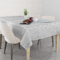 Nigeria Osun-Osogbo Festival Tablecloth White Lily Lei With Yoruba Pattern - Wonder Print Shop