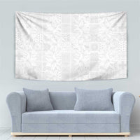 Nigeria Osun-Osogbo Festival Tapestry White Lily Lei With Yoruba Pattern - Wonder Print Shop