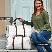 Nigeria Osun-Osogbo Festival Travel Bag White Lily Lei With Yoruba Pattern - Wonder Print Shop