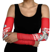 Tuskegee Red Tails Airmen Arm Sleeves P-51 Mustang 332nd Fighter Group - Red - Wonder Print Shop