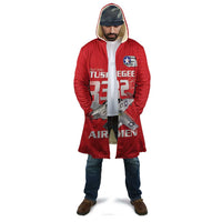 Tuskegee Red Tails Airmen Cloak P-51 Mustang 332nd Fighter Group - Red - Wonder Print Shop