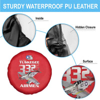Tuskegee Red Tails Airmen Spare Tire Cover P-51 Mustang 332nd Fighter Group - Red - Wonder Print Shop