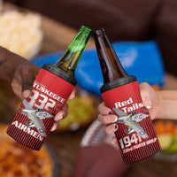 Tuskegee Red Tails Airmen 4 in 1 Can Cooler Tumbler P-51 Mustang 332nd Fighter Group - Black Red - Wonder Print Shop