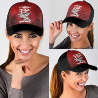 Tuskegee Red Tails Airmen Classic Cap P-51 Mustang 332nd Fighter Group - Black Red - Wonder Print Shop