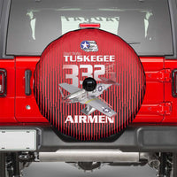 Tuskegee Red Tails Airmen Spare Tire Cover P-51 Mustang 332nd Fighter Group - Black Red - Wonder Print Shop