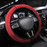 Tuskegee Red Tails Airmen Steering Wheel Cover P-51 Mustang 332nd Fighter Group - Black Red - Wonder Print Shop