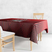 Tuskegee Red Tails Airmen Tablecloth P-51 Mustang 332nd Fighter Group - Black Red - Wonder Print Shop