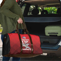 Tuskegee Red Tails Airmen Travel Bag P-51 Mustang 332nd Fighter Group - Black Red - Wonder Print Shop