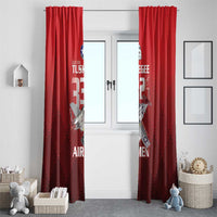 Tuskegee Red Tails Airmen Window Curtain P-51 Mustang 332nd Fighter Group - Black Red - Wonder Print Shop