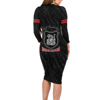 Harlem Hellfighters Family Matching Long Sleeve Bodycon Dress and Hawaiian Shirt 369th Infantry Regiment - Wonder Print Shop