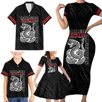 Harlem Hellfighters Family Matching Short Sleeve Bodycon Dress and Hawaiian Shirt 369th Infantry Regiment - Wonder Print Shop