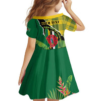 Personalised Dominica Independence Day Family Matching Mermaid Dress and Hawaiian Shirt Sisserou Parrot With Tropical Flowers - Wonder Print Shop