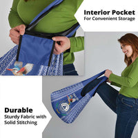 Personalised Cape Verde Grocery Bag Grey Headed Kingfisher - Coat Of Arms