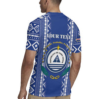 Personalised Cape Verde Rugby Jersey Grey Headed Kingfisher - Coat Of Arms - Wonder Print Shop