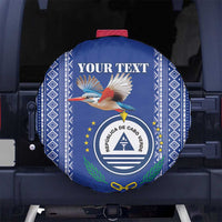 Personalised Cape Verde Spare Tire Cover Grey Headed Kingfisher - Coat Of Arms - Wonder Print Shop