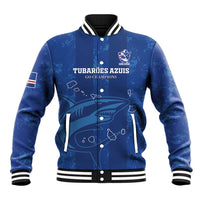 Custom Cape Verde Football Baseball Jacket Go Champions Tubaroes Azuis - Wonder Print Shop