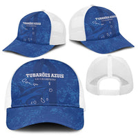Cape Verde Football Baseball Net Cap Go Champions Tubaroes Azuis - Wonder Print Shop
