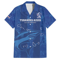 Custom Cape Verde Football Family Matching Long Sleeve Bodycon Dress and Hawaiian Shirt Go Champions Tubaroes Azuis - Wonder Print Shop