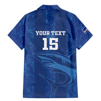 Custom Cape Verde Football Family Matching Mermaid Dress and Hawaiian Shirt Go Champions Tubaroes Azuis - Wonder Print Shop