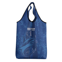 Custom Cape Verde Football Grocery Bag Go Champions Tubaroes Azuis