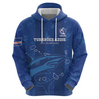 Custom Cape Verde Football Hoodie Go Champions Tubaroes Azuis - Wonder Print Shop