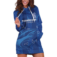 Custom Cape Verde Football Hoodie Dress Go Champions Tubaroes Azuis - Wonder Print Shop