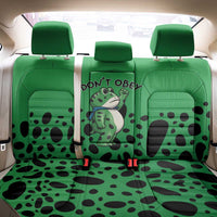 Don't Obey Portland Frog Protest Back Car Seat Cover Anti-Fascism - Wonder Print Shop