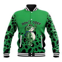 Don't Obey Portland Frog Protest Baseball Jacket Anti-Fascism - Wonder Print Shop