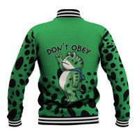 Don't Obey Portland Frog Protest Baseball Jacket Anti-Fascism - Wonder Print Shop