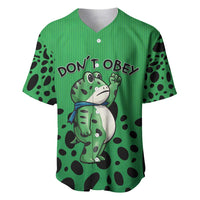 Don't Obey Portland Frog Protest Baseball Jersey Anti-Fascism - Wonder Print Shop