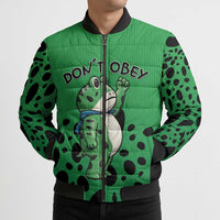 Don't Obey Portland Frog Protest Bomber Puffer Jacket Anti-Fascism - Wonder Print Shop