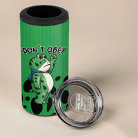 Don't Obey Portland Frog Protest 4 in 1 Can Cooler Tumbler Anti-Fascism - Wonder Print Shop